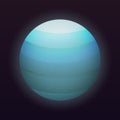 Uranus planet icon, isometric style Royalty Free Stock Photo
