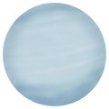 Uranus - the 7 planet in the solar system. for schools, astronomy lessons, notebook covers. In astrology, symbol god of the sky,