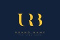 URB abstract letter logo design Royalty Free Stock Photo
