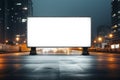 Urban advertising space an empty billboard stands ready for attention Royalty Free Stock Photo