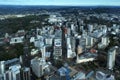 Urban aerial view of Auckland city