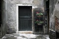 Urban alley in venice italy Royalty Free Stock Photo