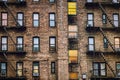 Urban Apartment Building Rear Exterior View` Royalty Free Stock Photo