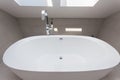 Urban apartment - white bath Royalty Free Stock Photo