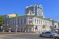 Urban architecture of Novorossiysk on a Sunny summer day Royalty Free Stock Photo