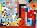 Urban art, mosaic colors: bicycle, Venezuela