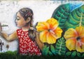 UrBan aRt. Girl ANd FloWers