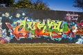 Urban Art - Graffiti Friday - Grafitti Clad Wall Royalty Free Stock Photo