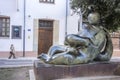 Urban art, scultpture La tentacion,temptation by Juan Ripolles,Castellon,Spain.