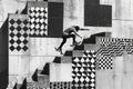 Urban Artistry: Abstract Patterns in Parkour Performances