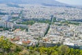 Urban Athens view from top Mount Lycabettus