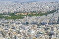 Urban Athens view from top Mount Lycabettus