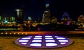 Urban Austin Central Texas Night Cityscape