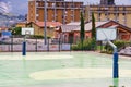 Urban basketball ground