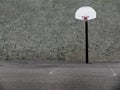 Urban Basketball Hoop in Concrete Playground