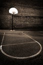 Urban Basketball Street Ball Outdoors in Park Asphalt