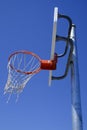 Urban Basketball Playing in Downtown Area in Big City Street Ball