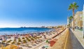 Urban beach Cadiz Spain August 2020