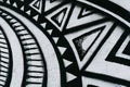 Urban black and white painting background - Geometric shape