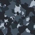 Urban blue seamless camo pattern Royalty Free Stock Photo