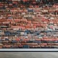 1210 Urban Brick Wall: A textured and urban background featuring an urban brick wall with weathered textures, graffiti tags, and