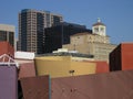 Urban Buildings, blue sky 2 Royalty Free Stock Photo