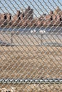 Urban Chain Link Closeup Abstract Texture Background Royalty Free Stock Photo