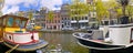 Urban Channel, Street Scene, Amsterdam, Netherlands