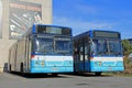 Urban City Buses Royalty Free Stock Photo