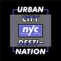 Urban city destination typography graphic t shirt vector illustration denim style vintage