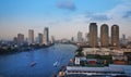 Urban City Skyline, Bangkok Thailand