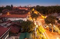 Urban City Skyline, Phnom Penh, Cambodia, Asia.