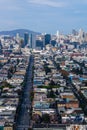 Urban City Street Aerial View Royalty Free Stock Photo