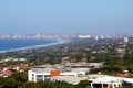 Urban Coastal Landscape Against Blue Durban City Skyline Royalty Free Stock Photo