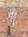 Brick wall graffiti Royalty Free Stock Photo