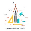 Urban Construction Flat Vector Concept