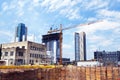 Urban construction zone Royalty Free Stock Photo