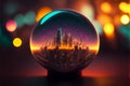 Urban Cosmos: AI-Crafted City Inside a Sphere