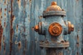 Urban Decay: Corroded Fire Hydrant Royalty Free Stock Photo