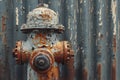 Urban Decay: Corroded Fire Hydrant Royalty Free Stock Photo