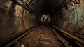 Urban Decay Discovery: Lost Subway Secrets./n Royalty Free Stock Photo