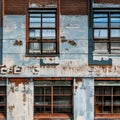 1230 Urban Decay: A textured and urban background featuring urban decay with peeling paint, rusted metal, and a weathered and gr