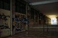 Urban decay vandalism, walls covered by street art Royalty Free Stock Photo