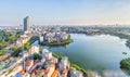 The urban development of capital Hanoi, Vietnam
