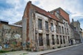 Urban dilapidation of residential buildings in the city of Antwerp, Flanders in Belgium