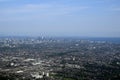 Urban downtown Toronto aerial view Royalty Free Stock Photo