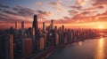 Urban dreamscape: chicago skyline