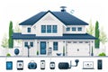 Urban environments enhance security with elite noise detectors in secure window security systems networked via mesh Wi-Fi.