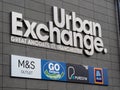 Urban Exchange retail outlets on Great Ancoats Street in Manchester home of M&S Go outdoors and Aldi Royalty Free Stock Photo