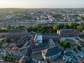 Urban Expansion: Elevated View Over Halle's Evolving Cityscape